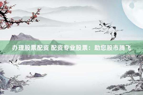 办理股票配资 配资专业股票：助您股市腾飞